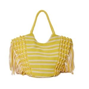 Women's Adult Fringe Tote Bag Lemonade Swim